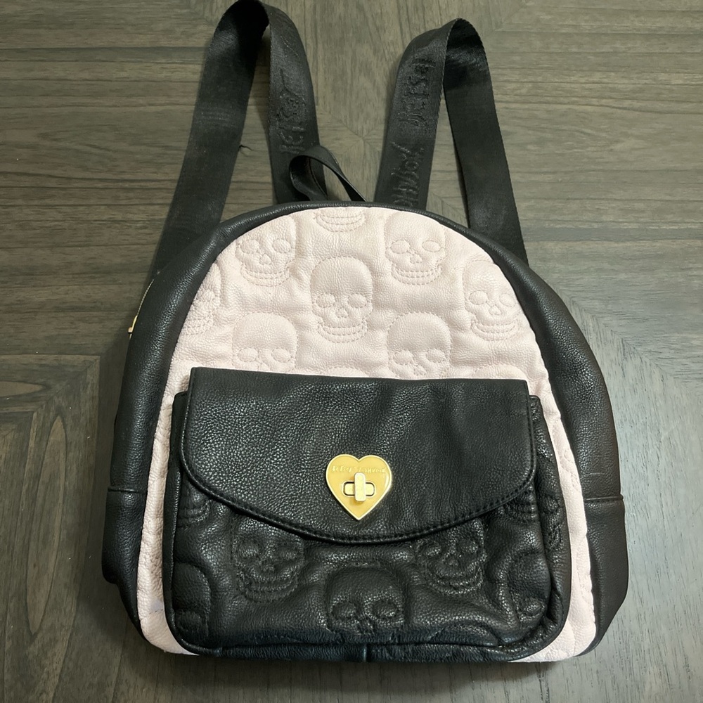 Betsey Johnson Skull Mini Backpack